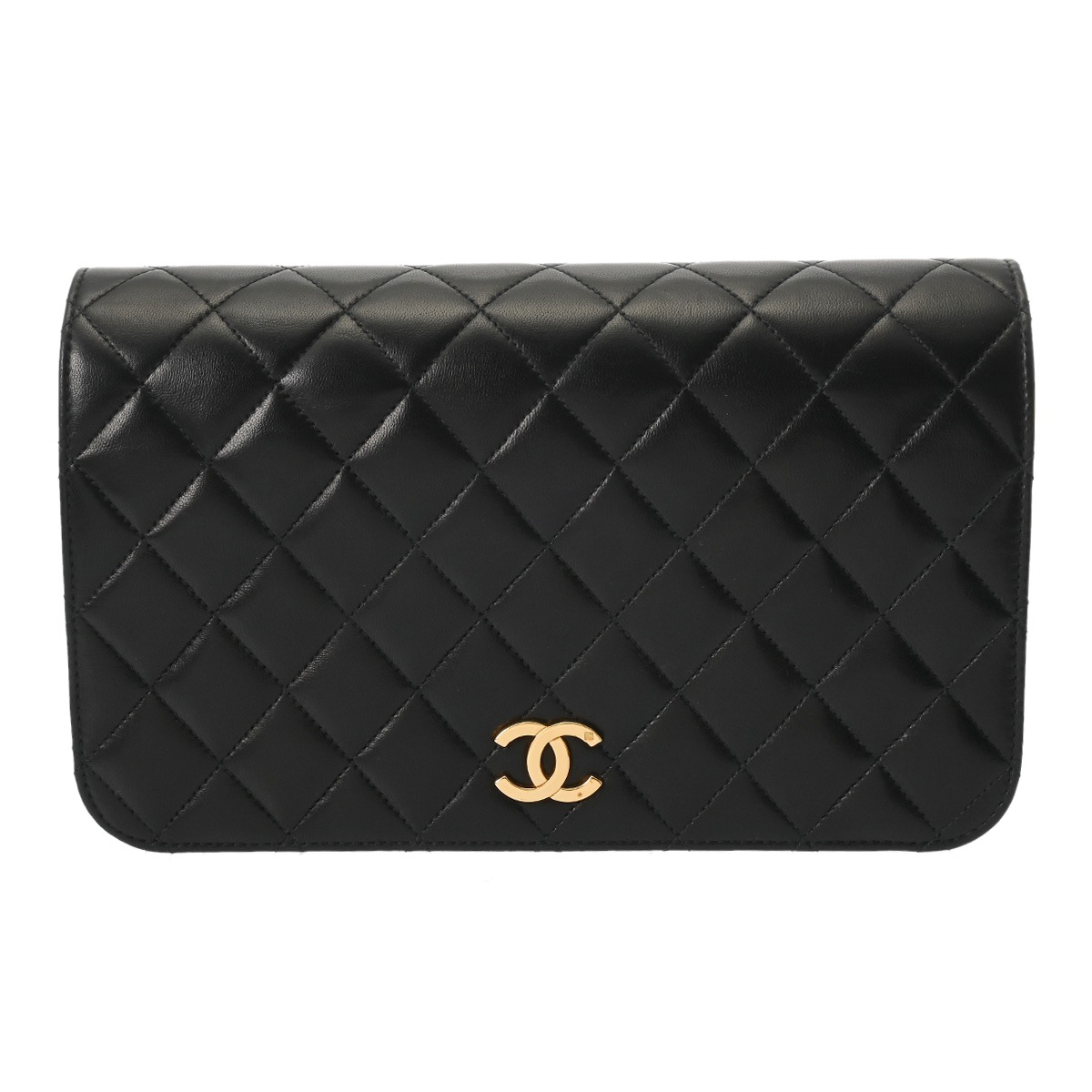 シャネル マトラッセ プッシュロックチェーンショルダー ブラック