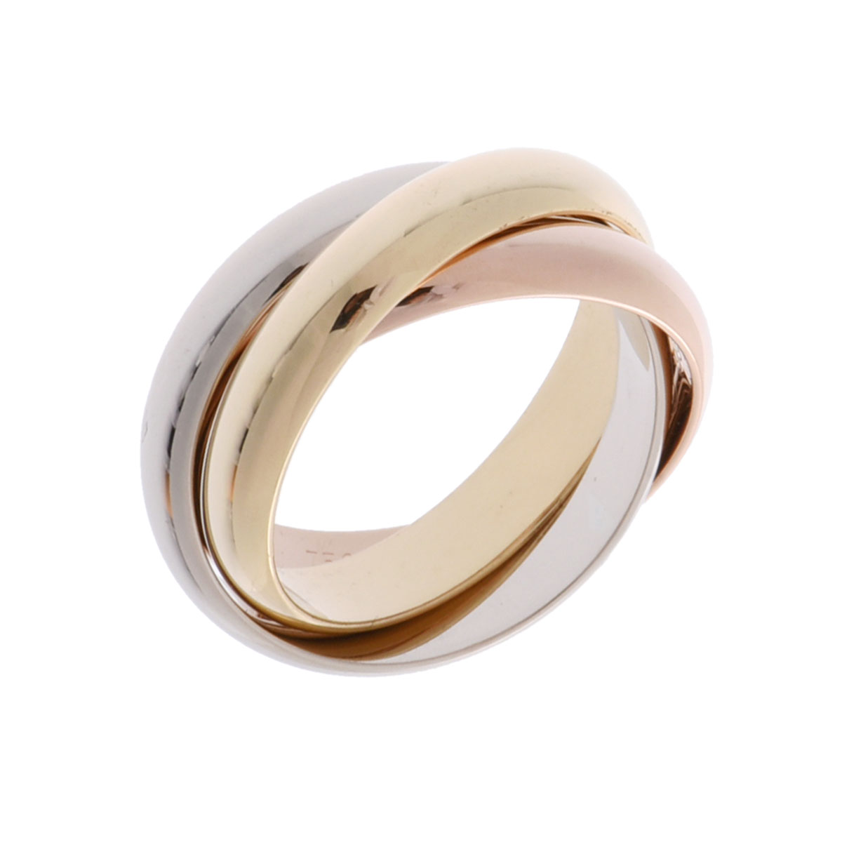 カルティエ トリニティリング #52 ゴールド K18イエローゴールド YG