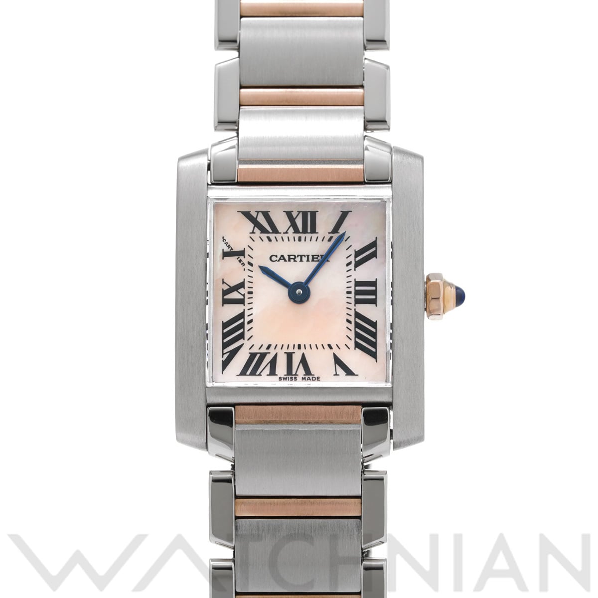 タンクフランセーズ カルティエ 時計(コンビ（ステンレス×ゴールド