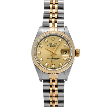 ロレックス デイトジャスト 69173G シャンパン/ダイヤモンド