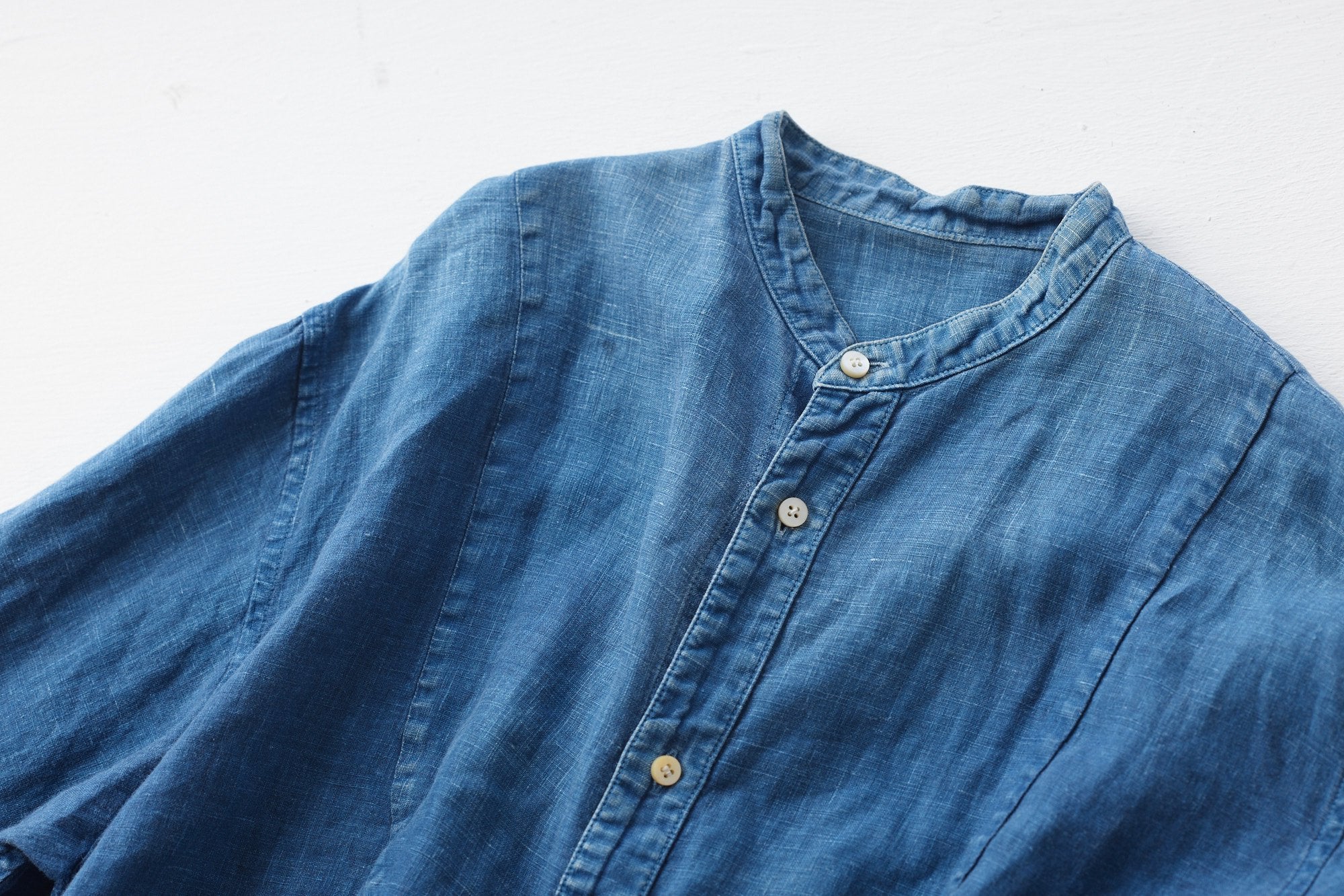 リネン切替シャツ｜宝島染工