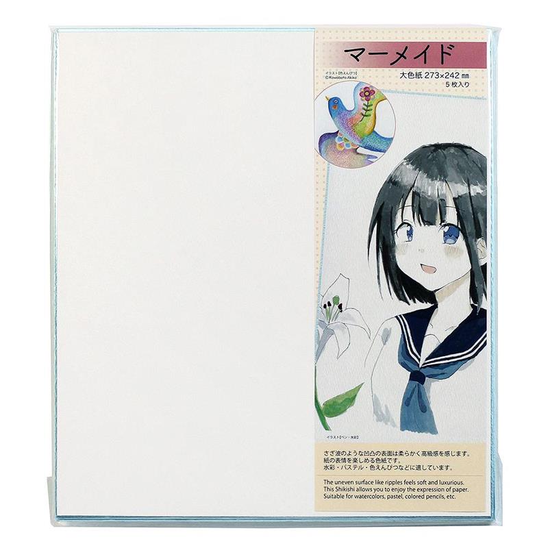大色紙 マーメイド 水色 5枚入り | 谷口松雄堂