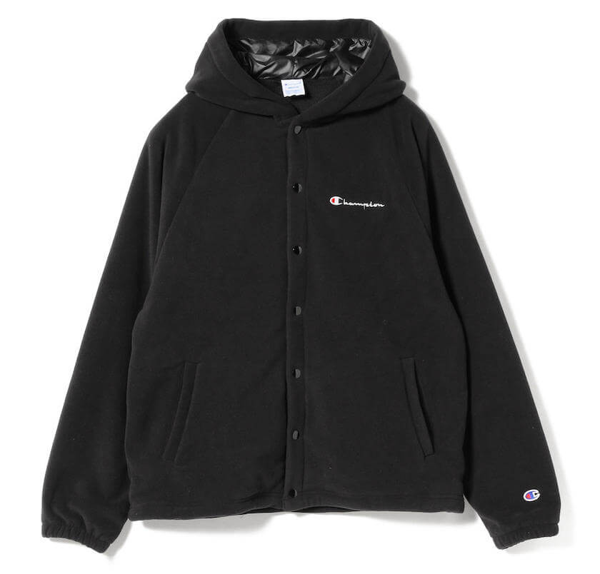 ビームス×チャンピオンのフリースセットアップなら、風の強い日も