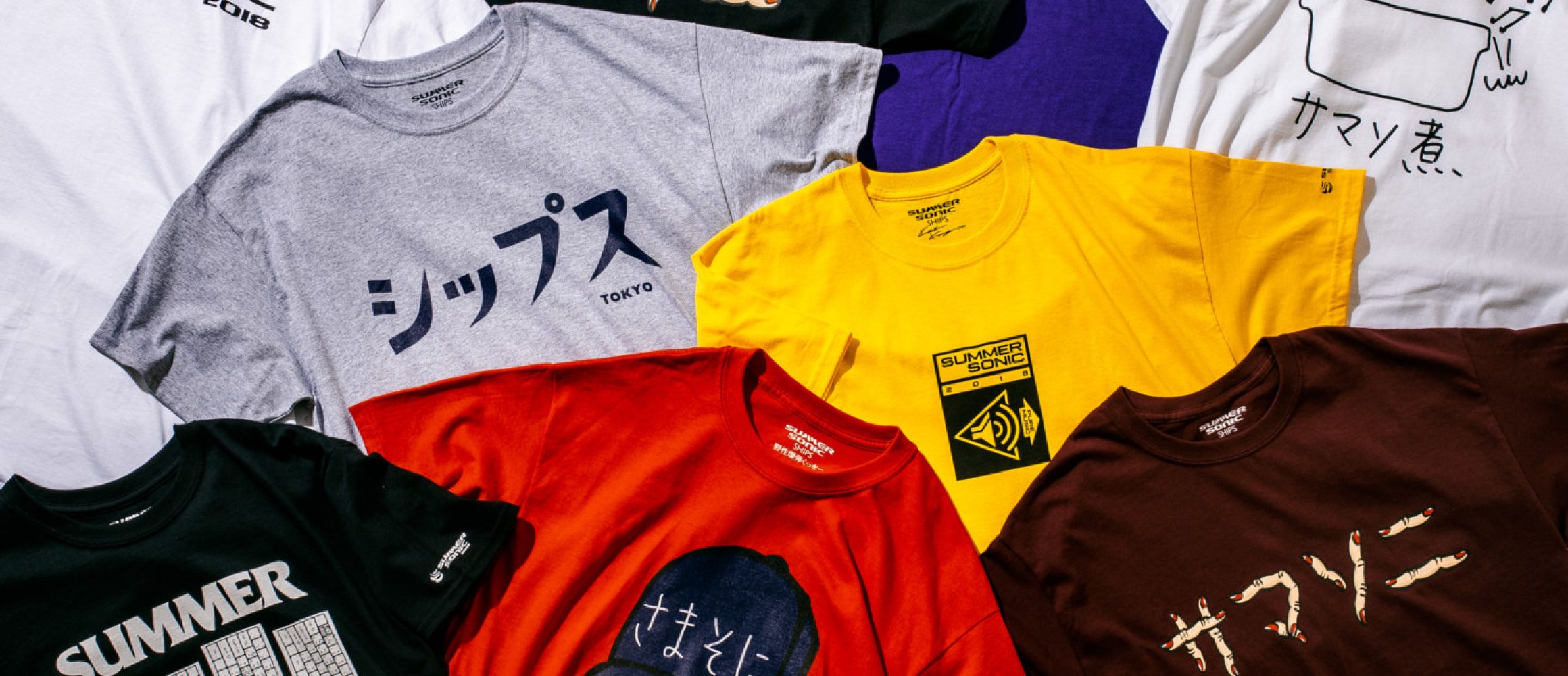 シップスが手がけるサマソニ公式グッズ。野爆くっきー他、豪華メンツ