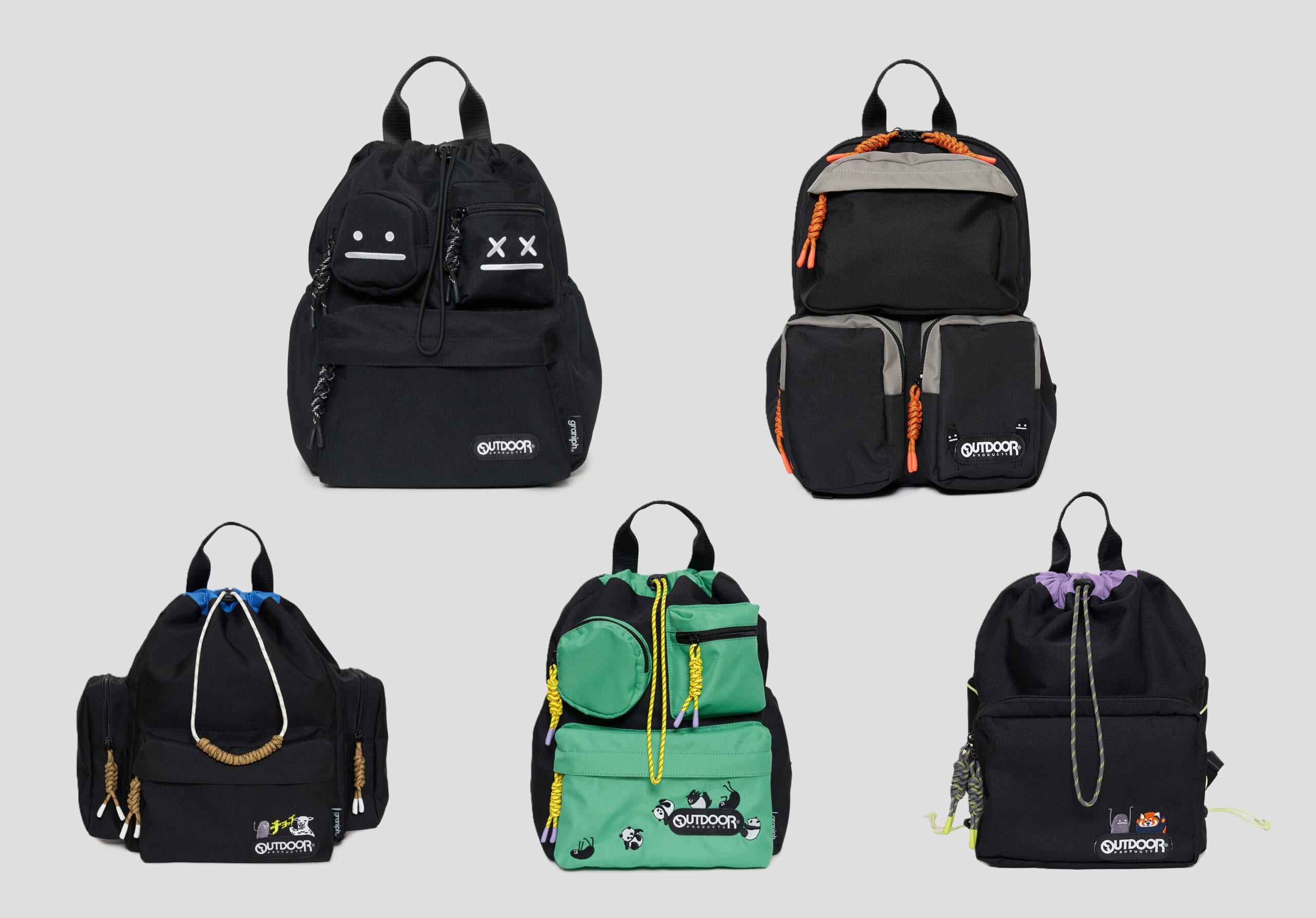 愛くるしいキャラで和ませる、グラニフ×CTFK別注のアウトドア