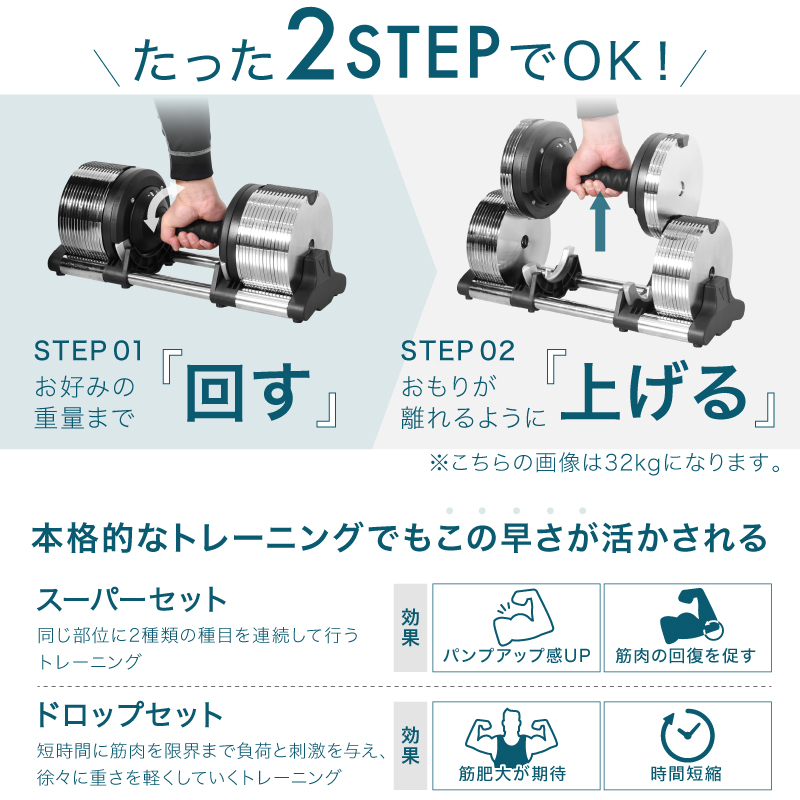 ライシン ヘリックスミラー 1kg刻み 32kg 1個 / 2個セット / スタンド