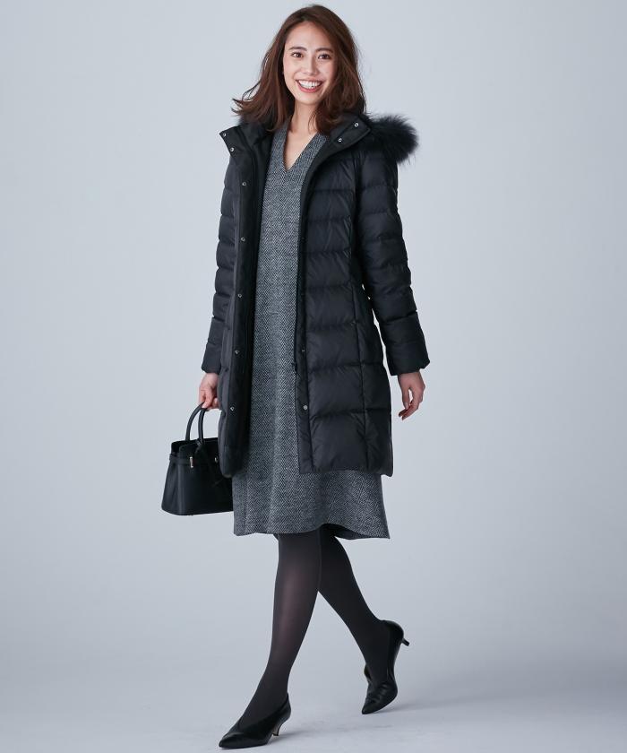 23区＞ 【洗える＆弱撥水】シレータフタロング ダウンコート(検索番号