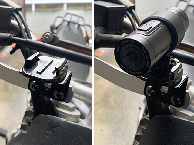 雨にも負けず、夜でもクッキリ。おまけに外して持ち運べる！バイク専用