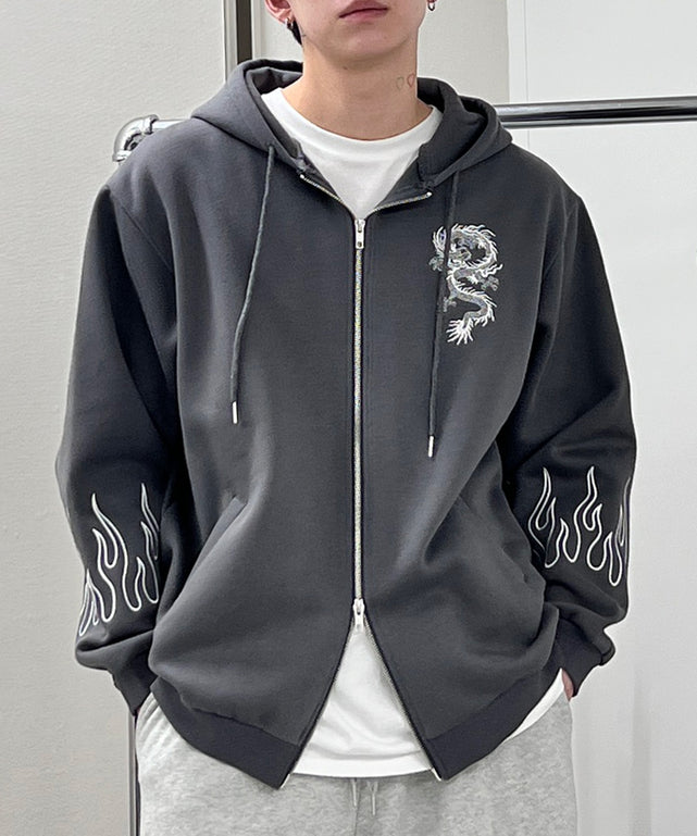 ドラゴン刺繍ビッグパーカー – WEGO ONLINE STORE