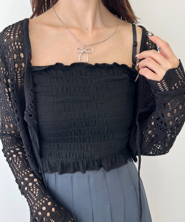 シャーリングフリルキャミソール – WEGO ONLINE STORE