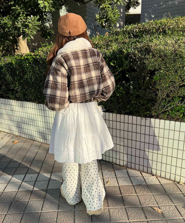 ボア襟チェック柄ブルゾン – WEGO ONLINE STORE