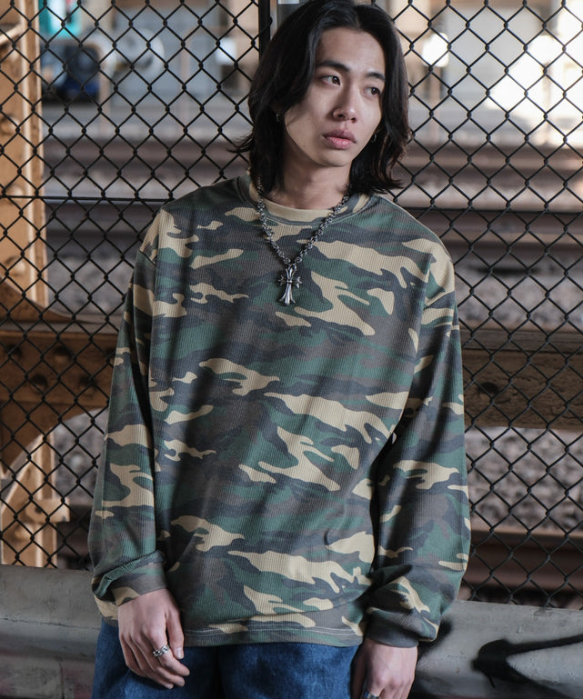 ワッフルパターンT（LS）【一部店舗限定】｜WEGO（ウィゴー） – WEGO