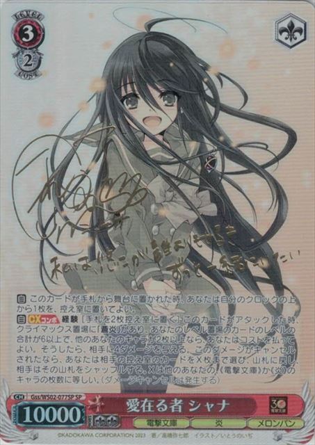 ヴァイスシュヴァルツ 電撃文庫 灼眼のシャナ 愛在る者 シャナ SP