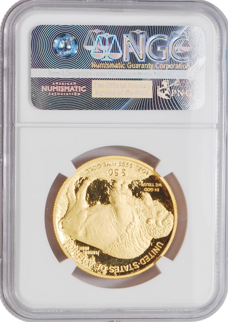 2009 American $50 Buffalo NGC PR70 w/Kenneth Bressett Signature