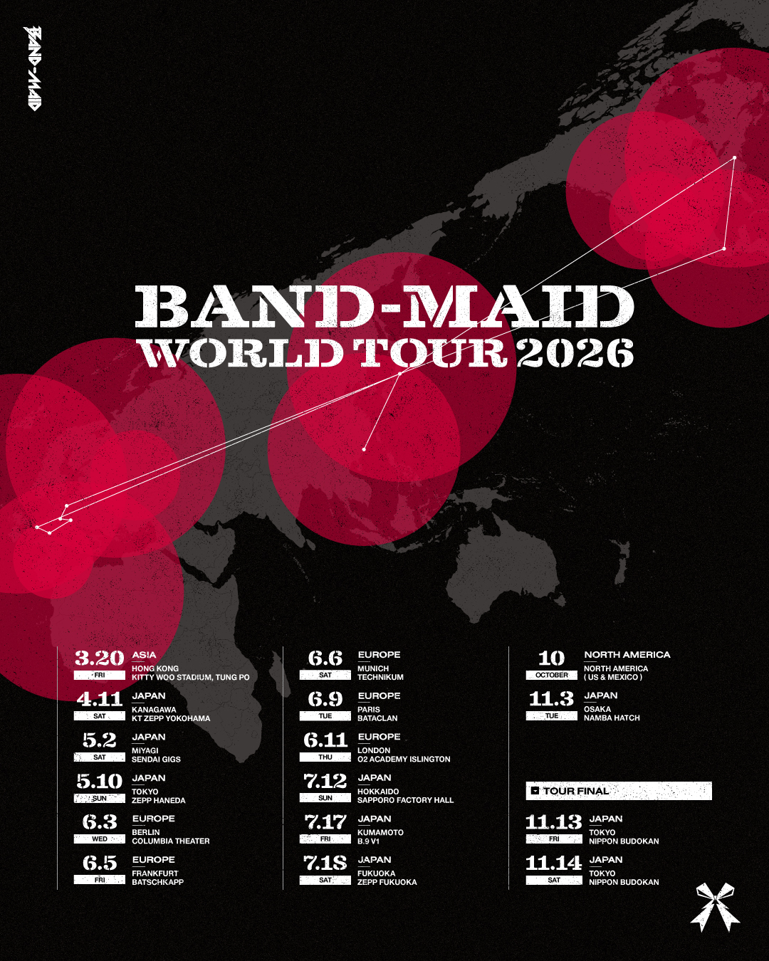 2026.07.12（日） BAND-MAID WORLD TOUR 2026｜BAND-MAID 公演