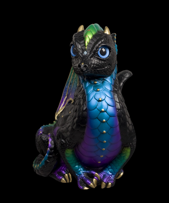 Fledgling Dragon – Black Violet Peacock – Windstone Editions