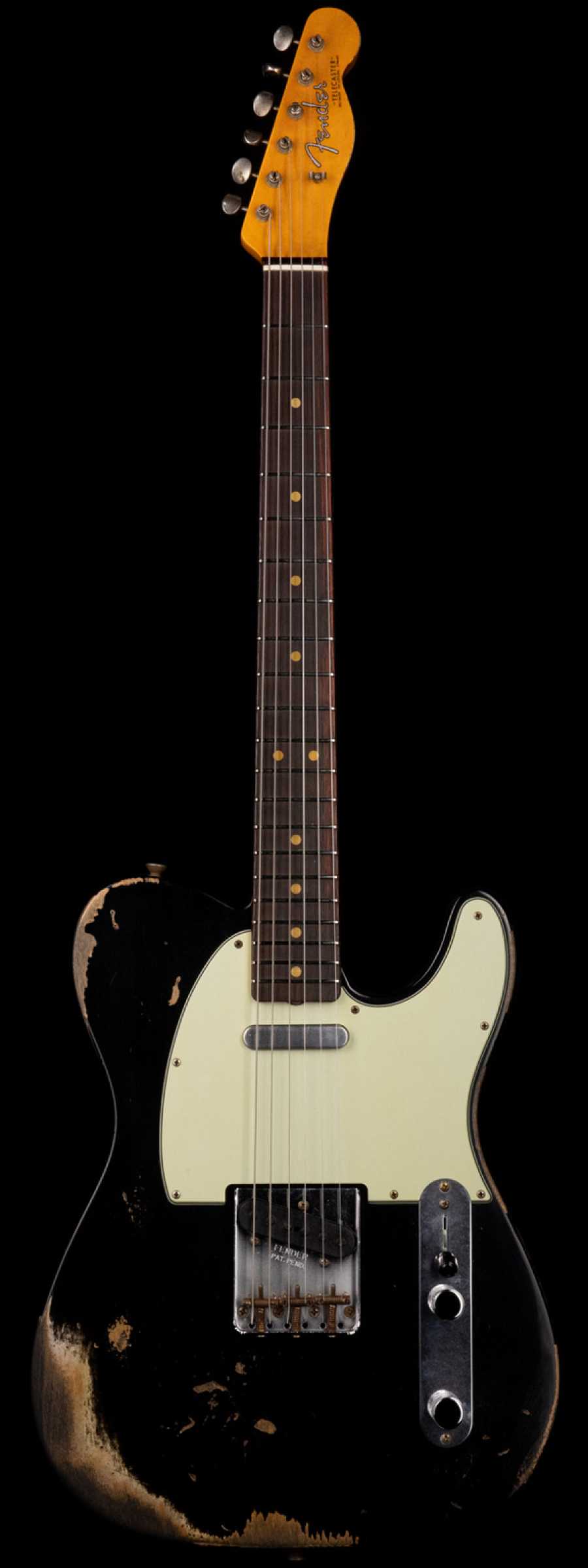 Fender Custom Shop 1963 Telecaster Heavy Relic Black - WildCat Guitars