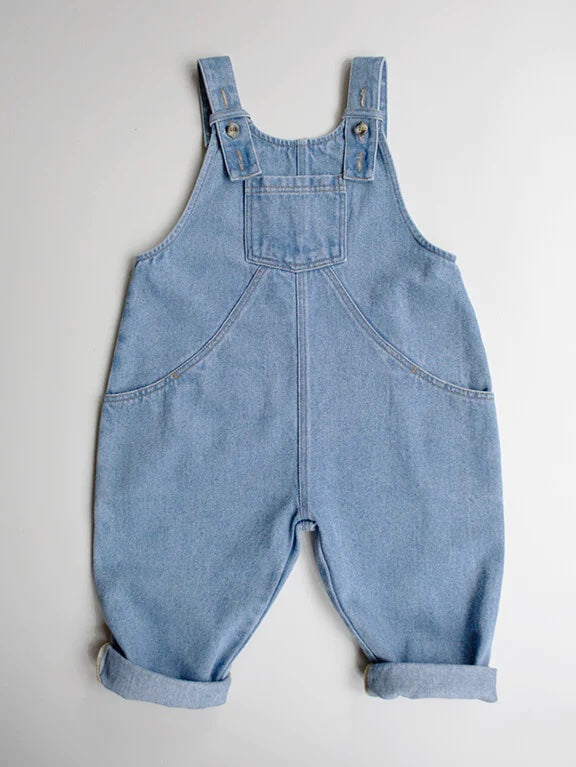The Oversized Denim Dungaree - The Simple Folk – Wild Baby