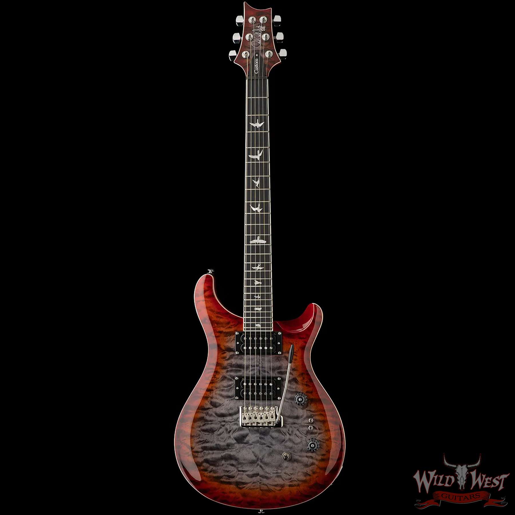 Paul Reed Smith PRS SE Custom 24-08 Quilt Charcoal Cherry Burst