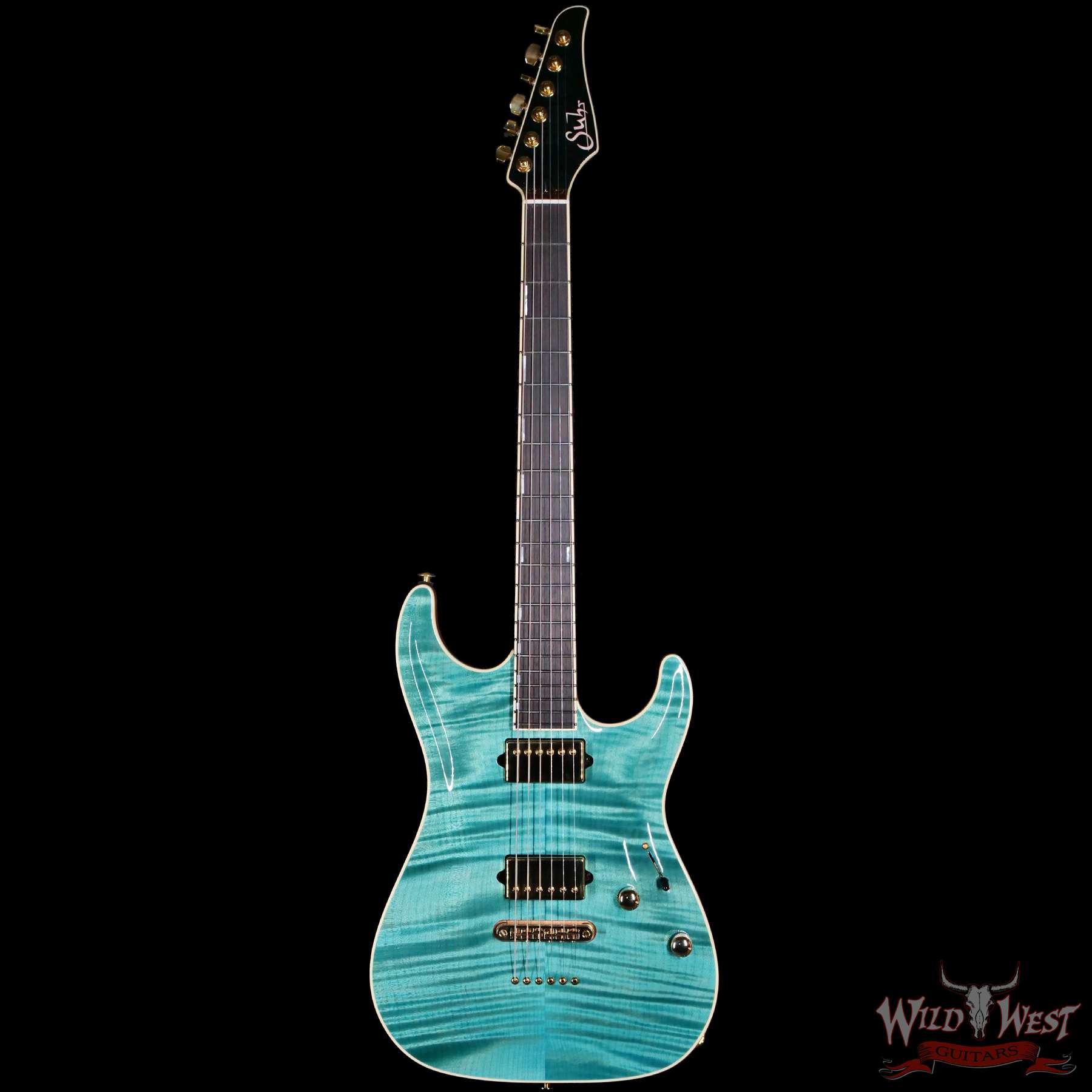 Suhr Custom Carve Top Standard Flame Maple Top Genuine Mahogany