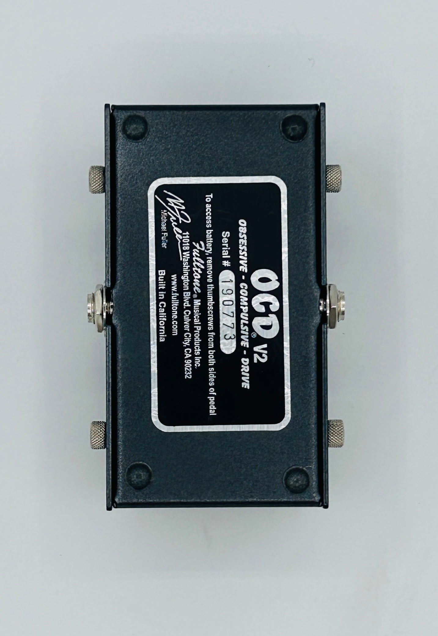 Fulltone OCD V2 Limited Edition Black n' Black - Willcutt Guitars