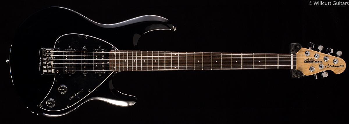 Ernie Ball Music Man Silhouette Black, Rosewood - Willcutt Guitars
