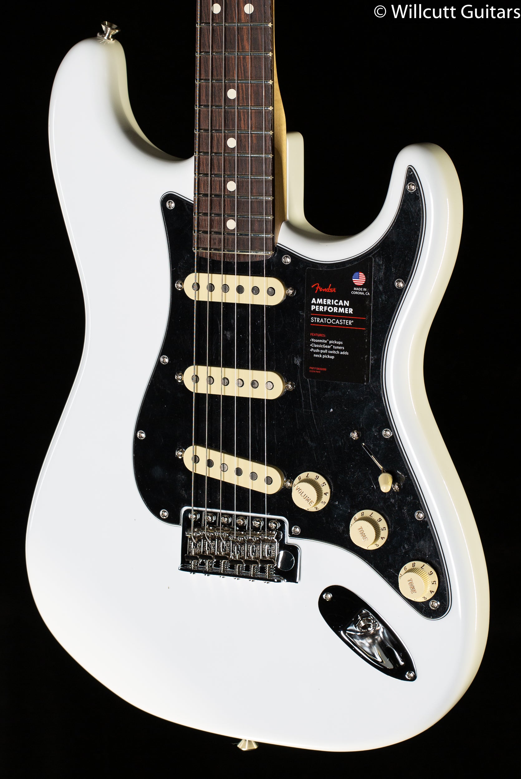 Fender American Performer Stratocaster Arctic White Rosewood (061