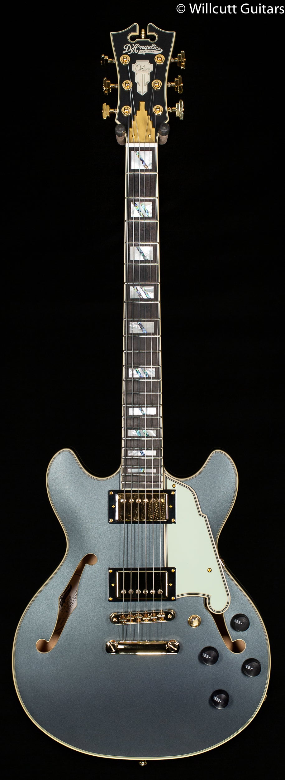 D'Angelico DELUXE MINI DC LE MATTE CHARCOAL - Willcutt Guitars