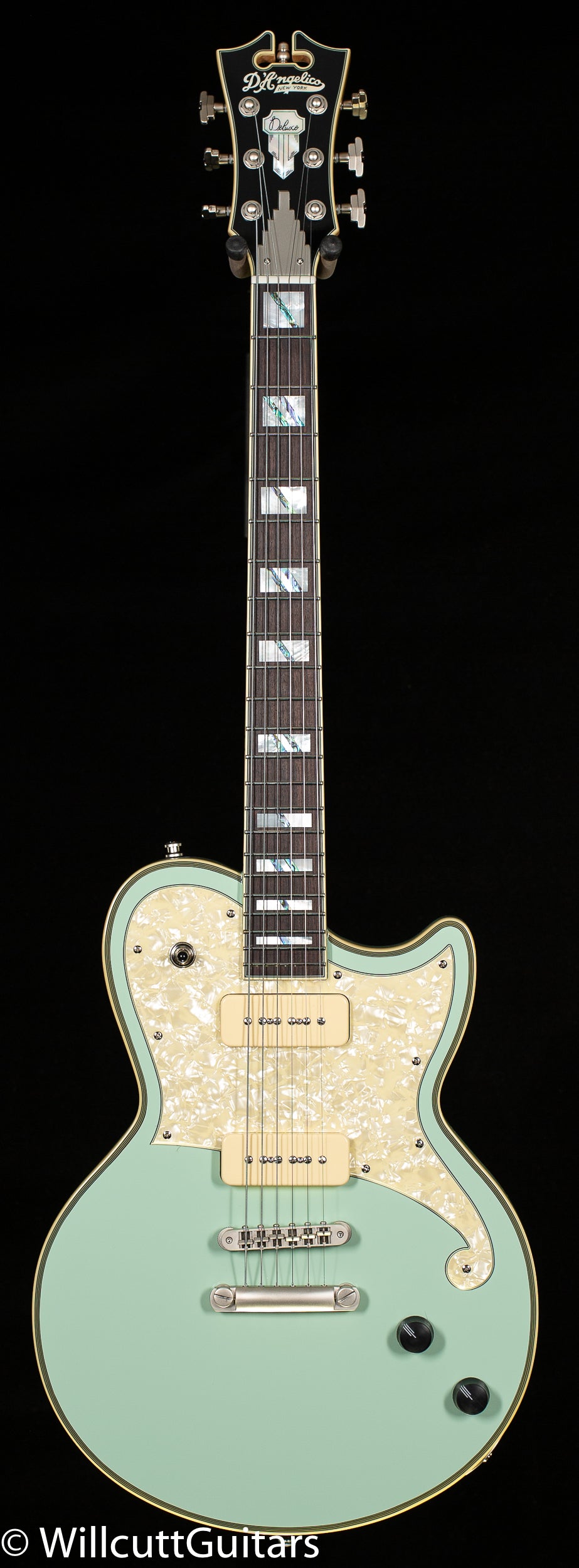 D'Angelico Deluxe Atlantic Limited Edition Sage P90s (184