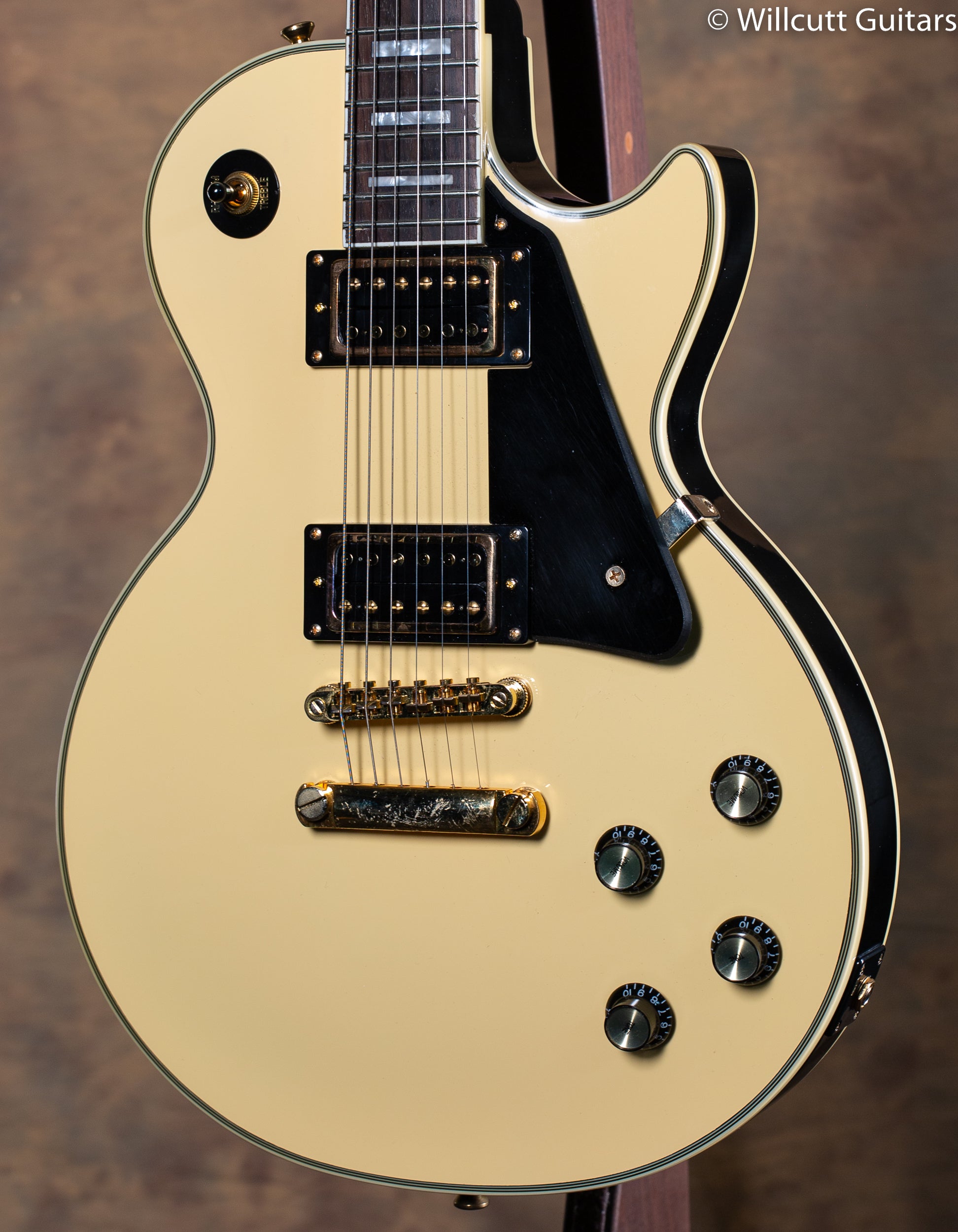 Epiphone Les Paul Custom Blackback Pro Antique Ivory w/ Case