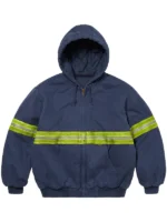 Buy Supreme Reflective Stripe Hooded Work Jacket