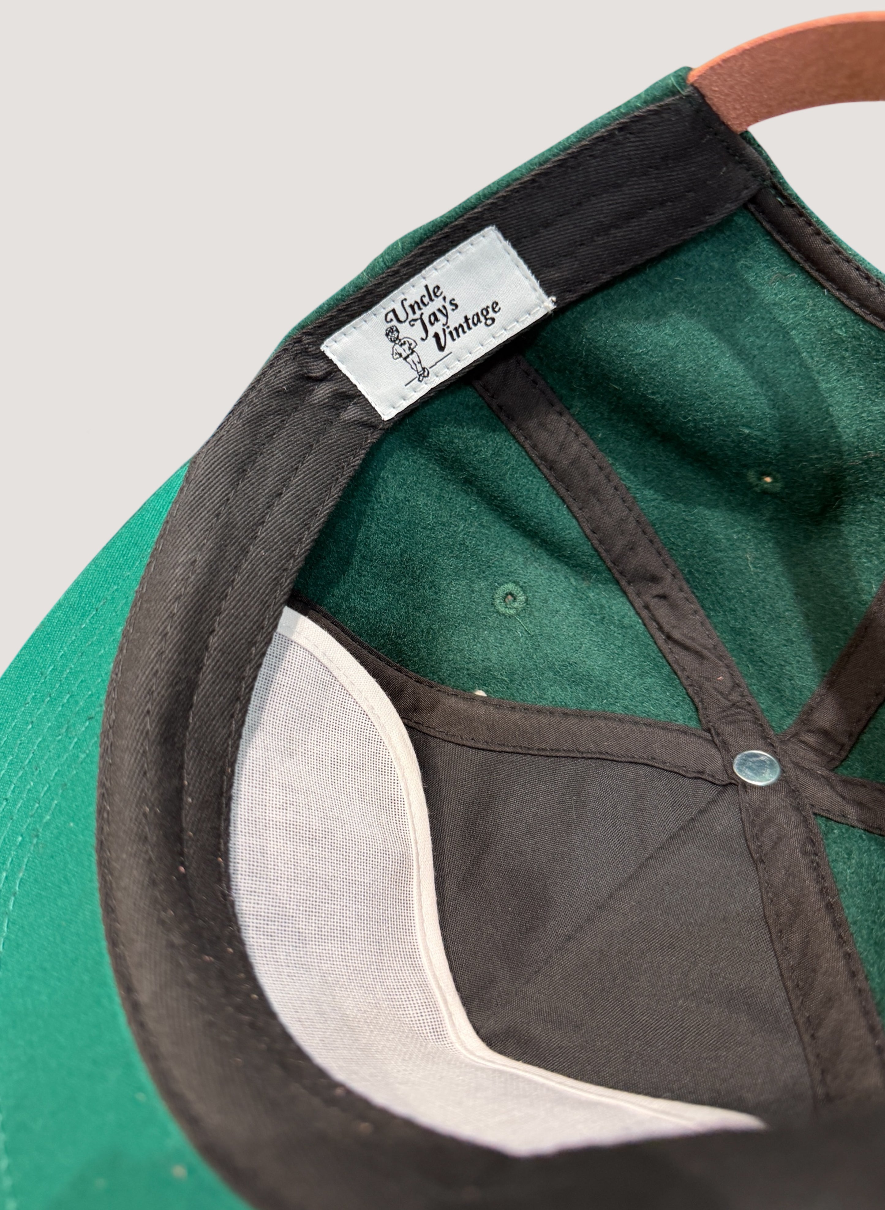 Uncle Jay's Vintage YANKEES FELT PATCH WOOL CAP GREEN (UNCLE-003