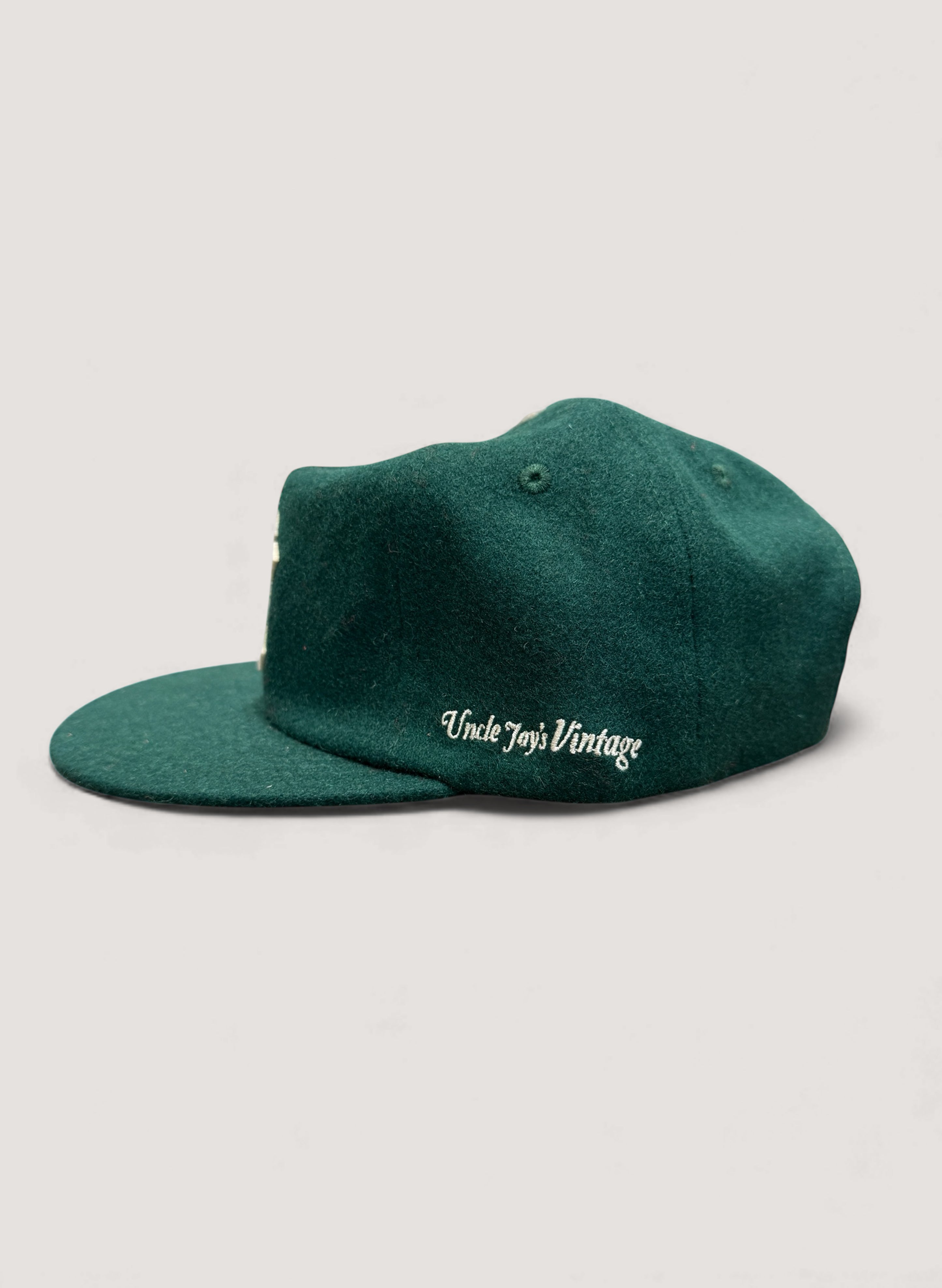 Uncle Jay's Vintage YANKEES FELT PATCH WOOL CAP GREEN (UNCLE-003