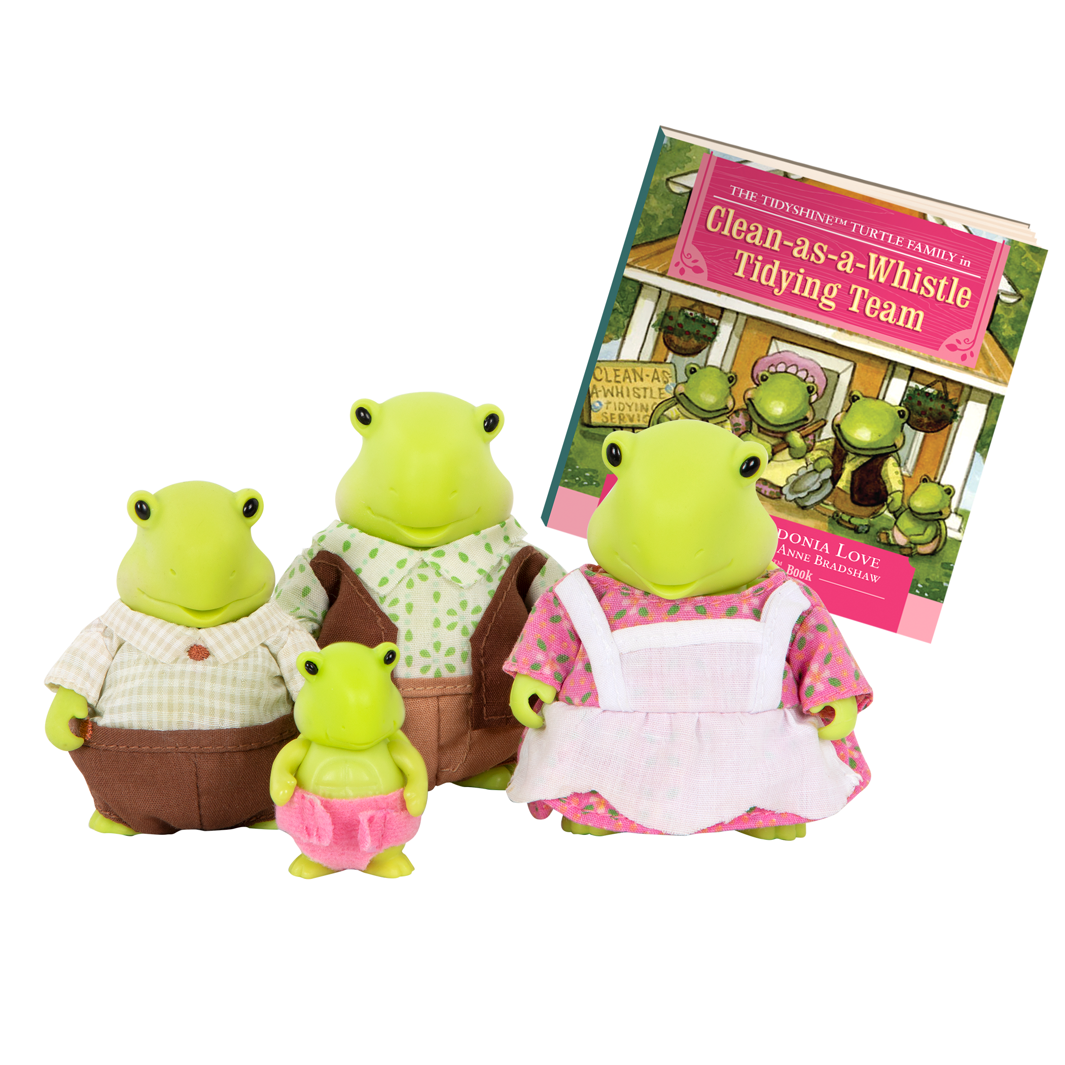 The Tidyshine Turtles | Small Animal Figurines | Li'l Woodzeez