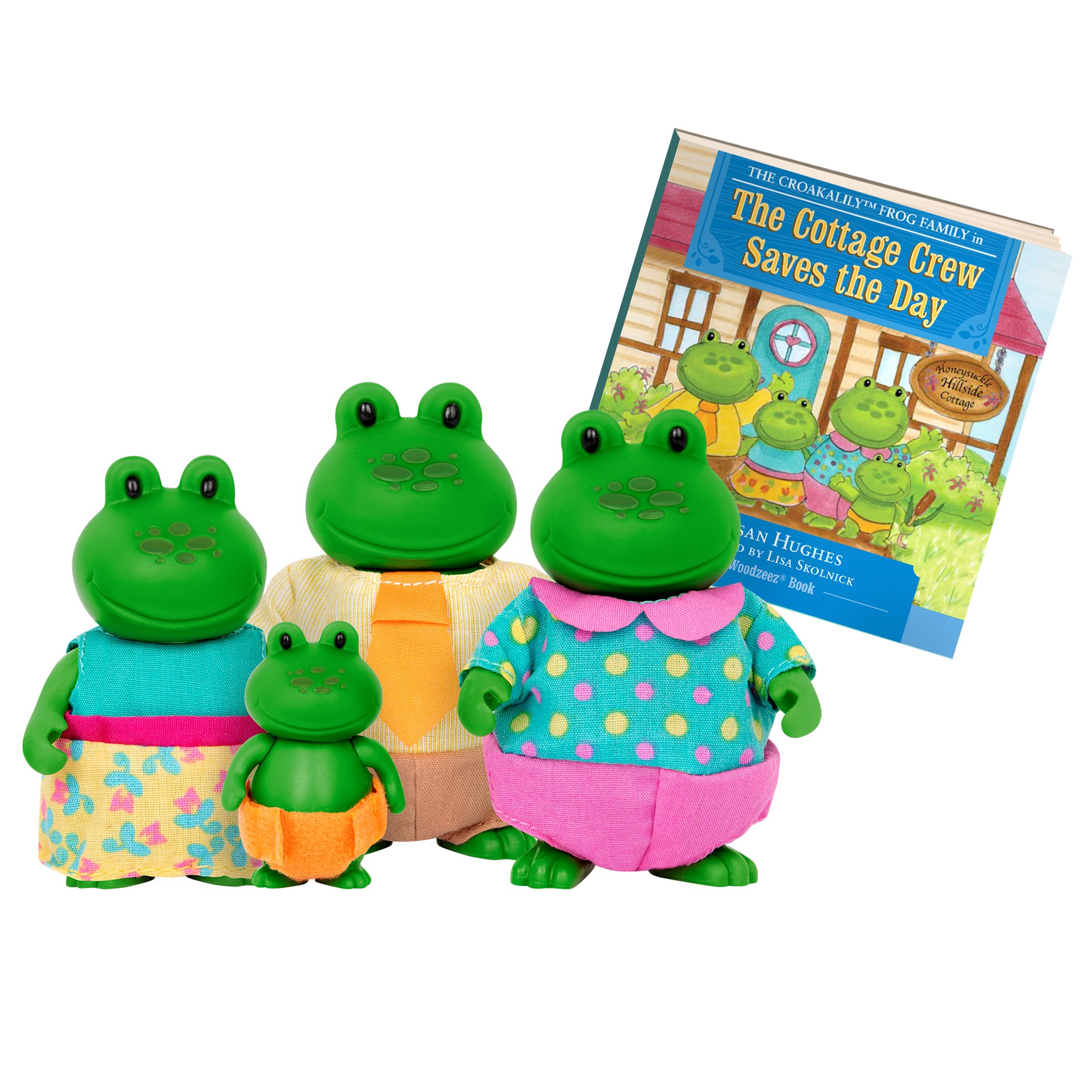 The Croakalily Frogs | Small Animal Figurines | Li'l Woodzeez