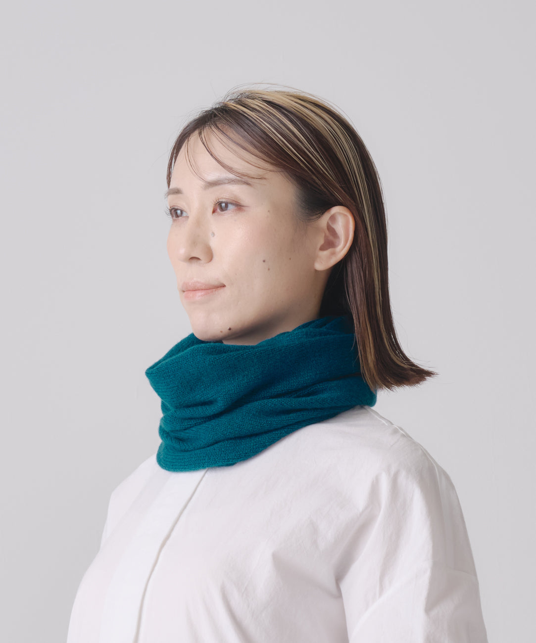 カシミヤ100％のスヌード（CAA-044） – WOOL STUDIO