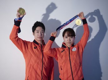 卓球】金メダリスト対談！「あの時、二人は……」水谷隼の本音と伊藤美誠