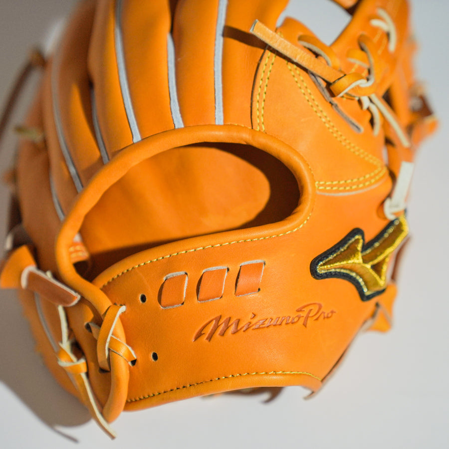 ミズノ】硬式グラブ/内野手用/送料無料/1AJGH22013/右投げ/オレンジ