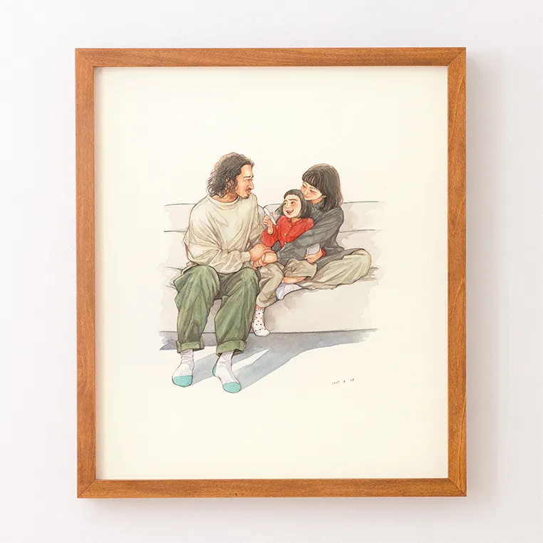 作家「フジエシュンスケ CLASSIC」の似顔絵・ウェルカムボード｜似顔絵