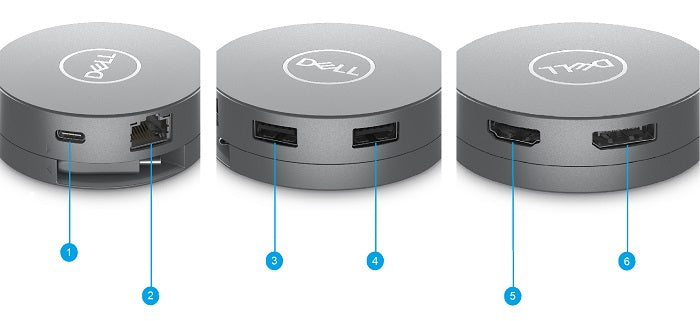 Dell 6-in-1 USB-C Multiport Adapter - DA305 / DA310 – wme.my