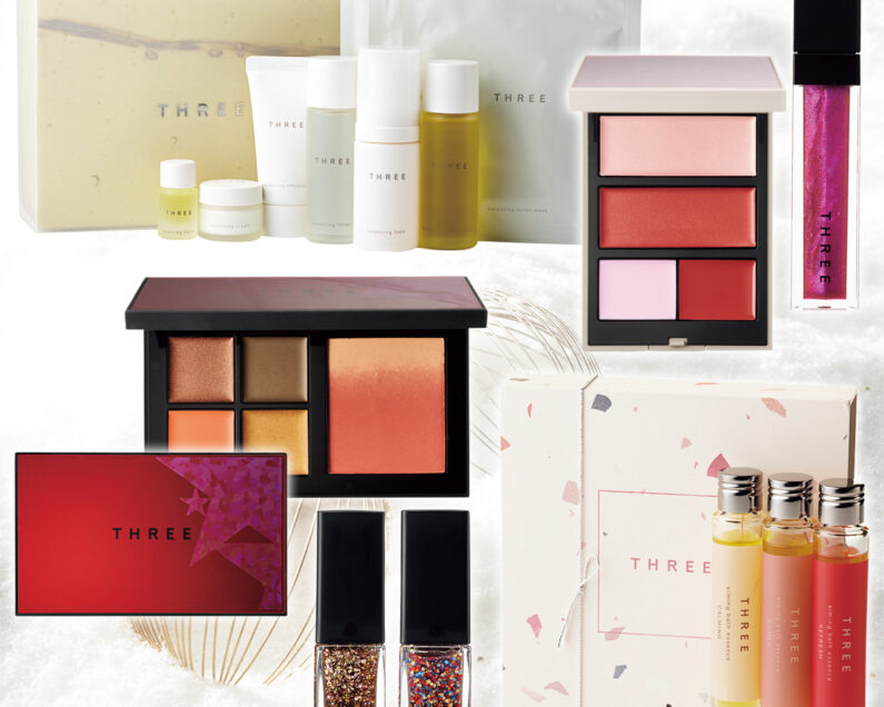 THREE】らしい洗練カラーでオシャレなホリデールックに【クリスマス