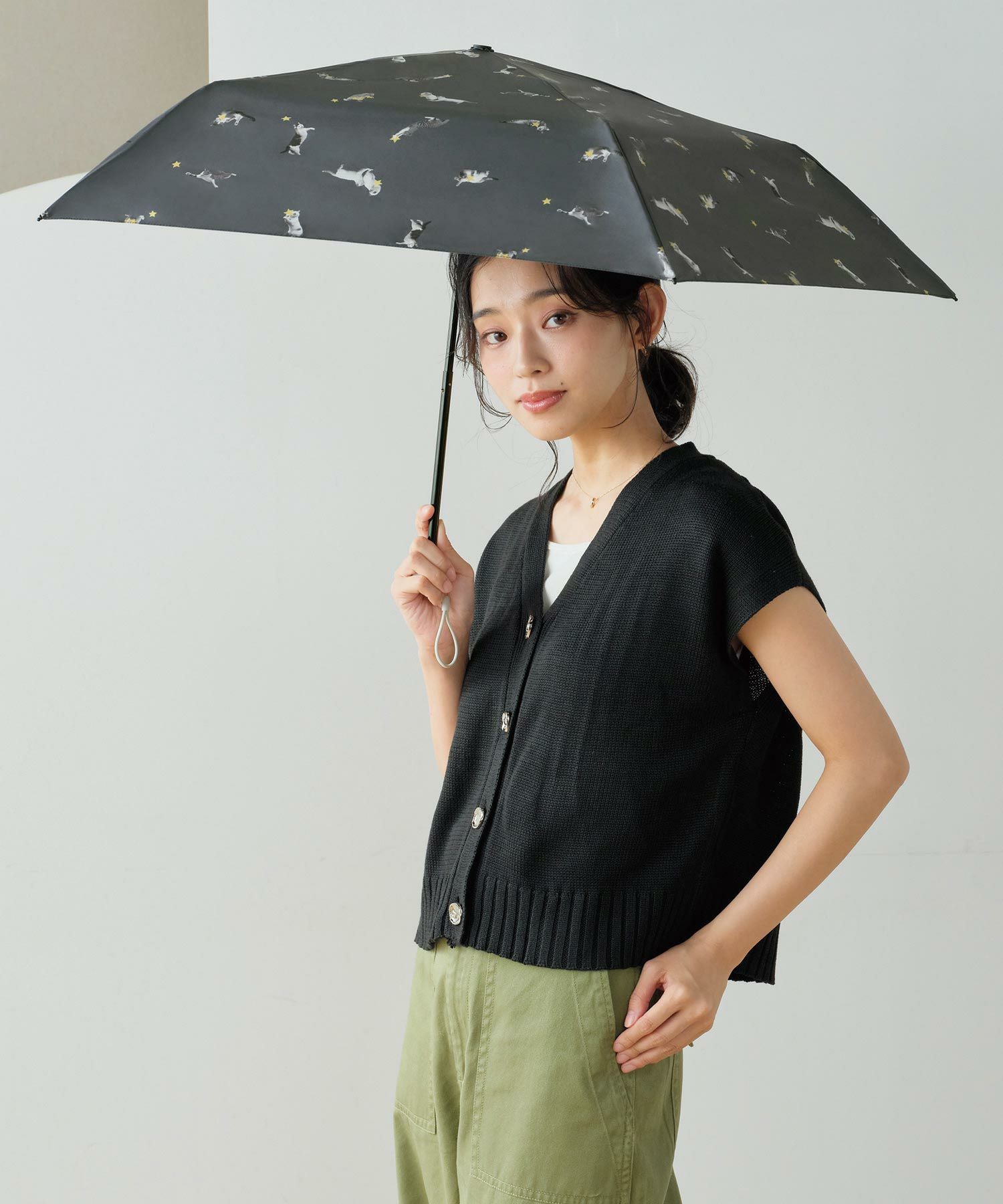 沖昌之× Wpc. 遮光軽量アンブレにゃん Wpc. ギフト対象 日傘