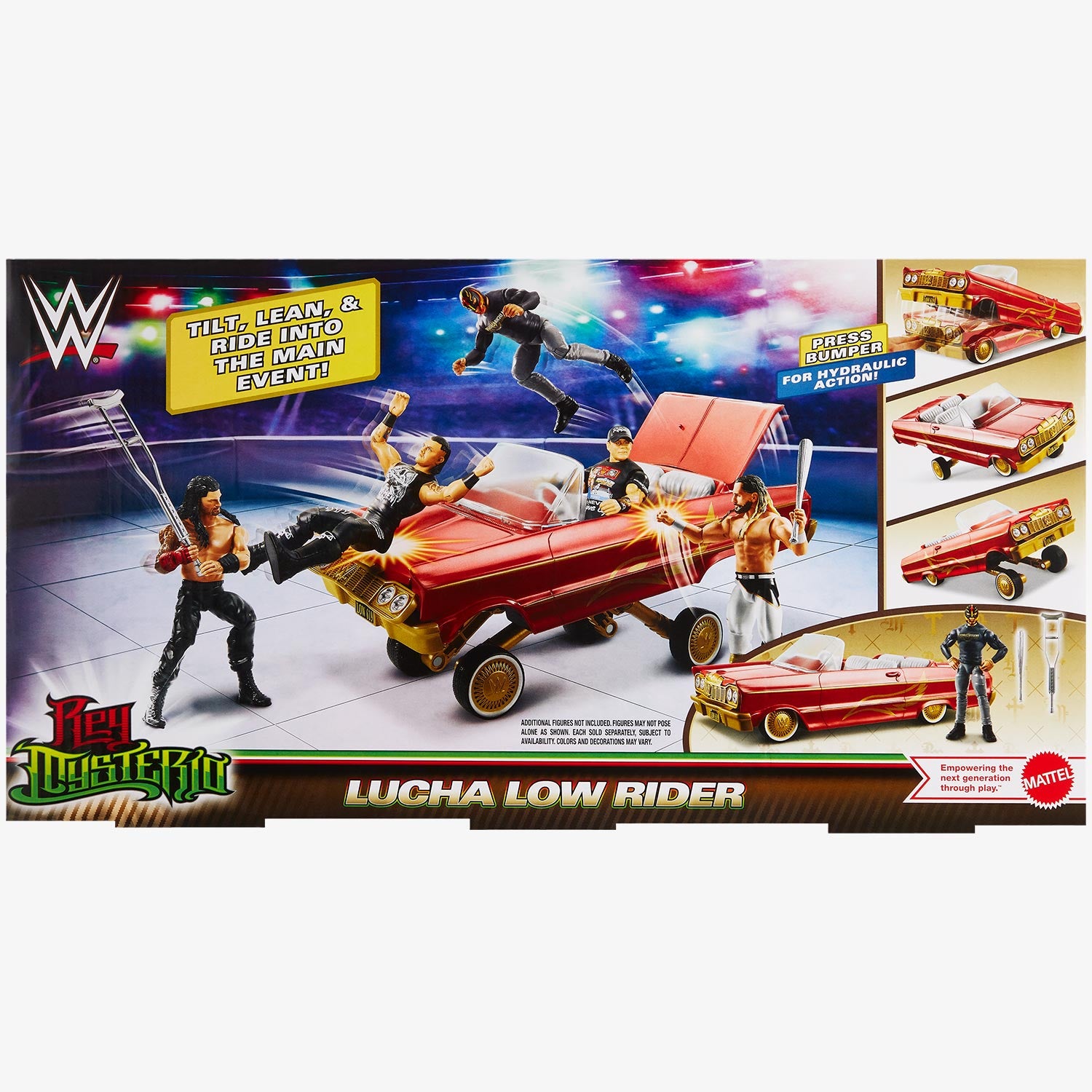 WWE Lucha Low Rider Vehicle (Includes Rey Mysterio Action Figure