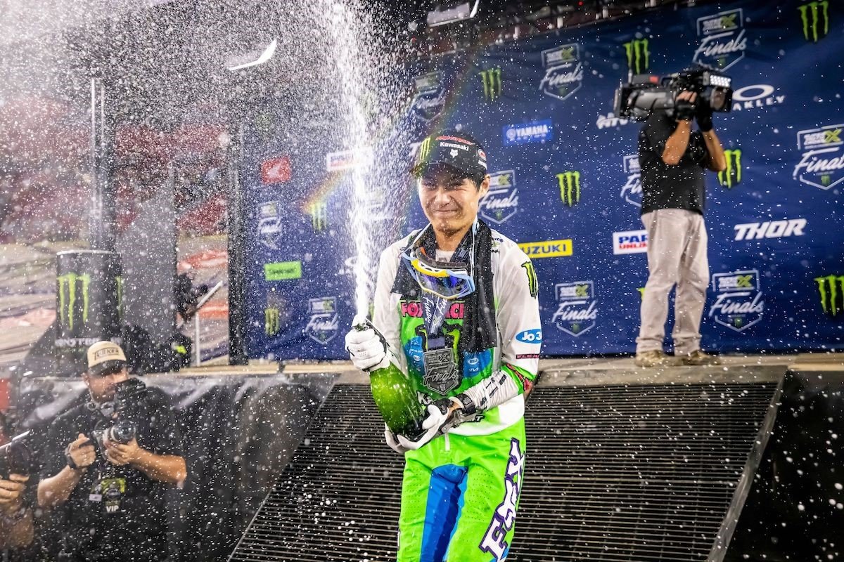 Monster Energy Pro Circuit Kawasaki's Shimoda Finishes the Season