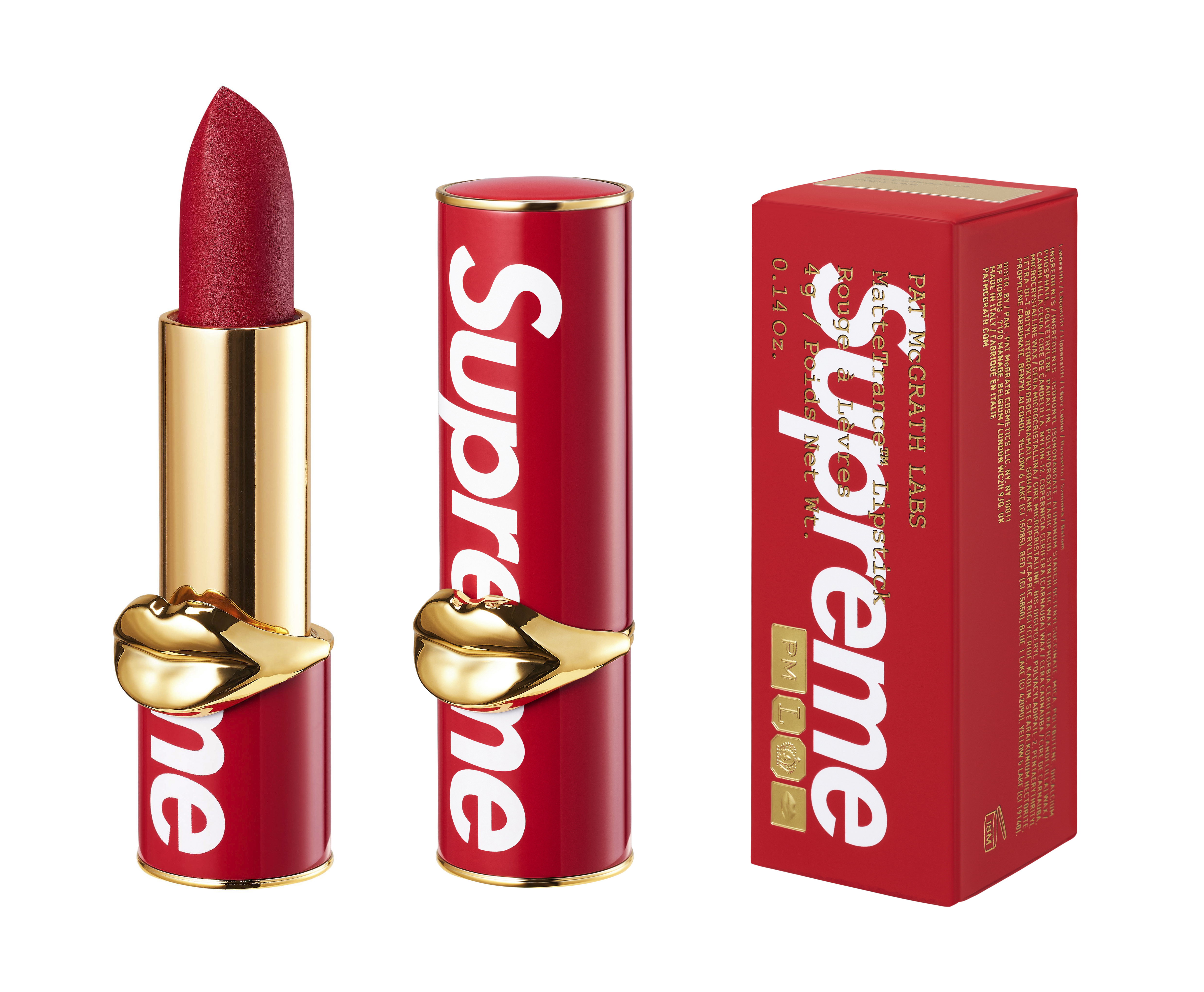 Pat McGrath Labs and Supreme Collaboration on Lipstick
