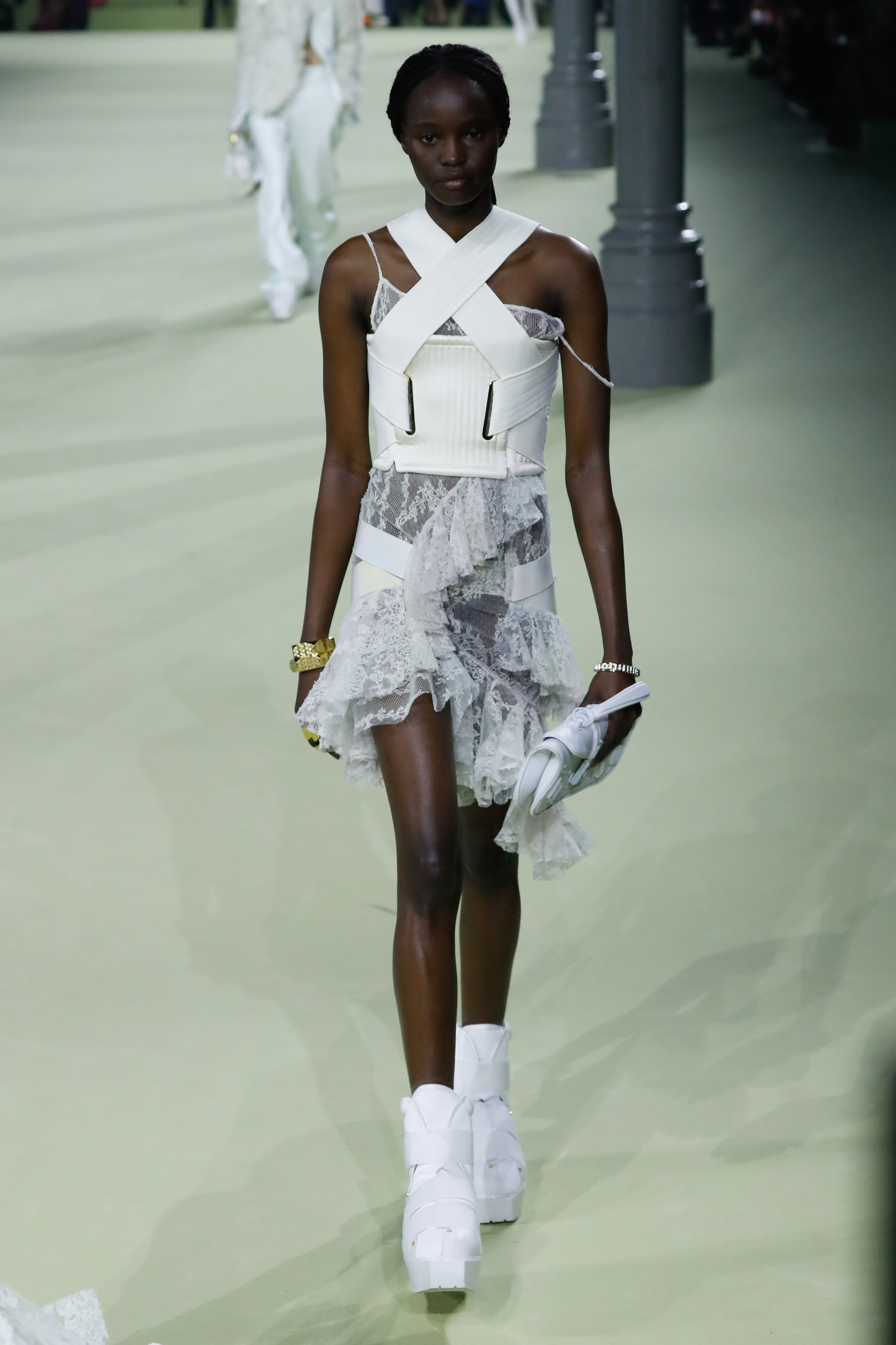 Olivier Rousteing Showed a Protective Balmain Collection for Fall 2022