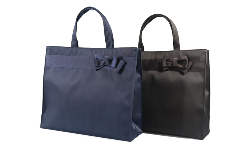 お受験バッグ】自立トートバッグ(紺・黒) ｜日本製｜ジョリコムアンクール