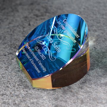 クリスタルペーパーウェイト