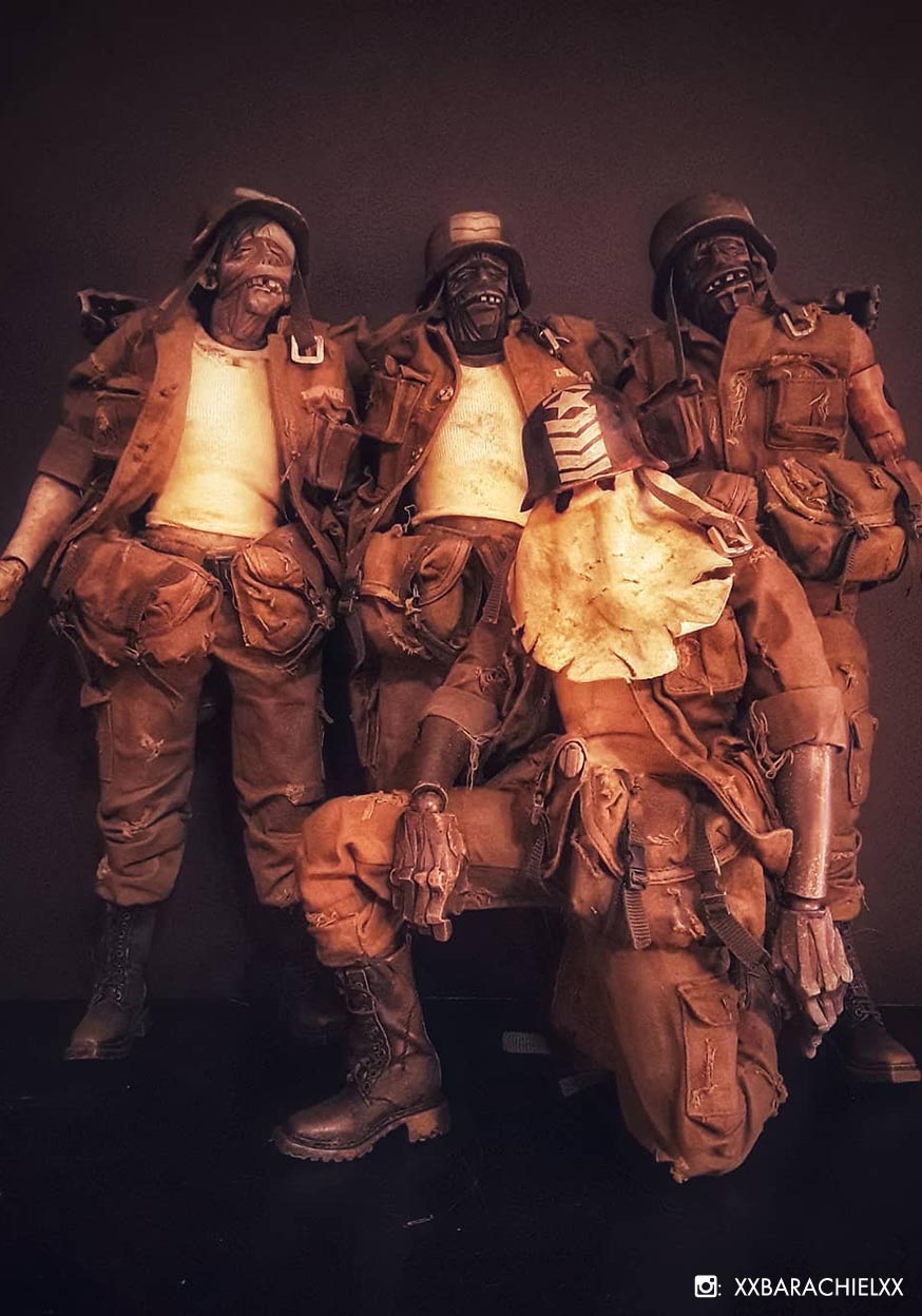 AKLUB Three Dead Easy Corp Zomb Soldiers Set by Ashley Wood (one