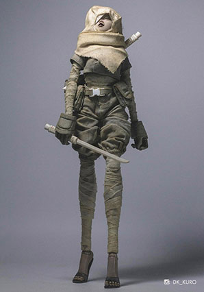 Underverse Ninja TK Dark by Ashley Wood (one sixth) toy release